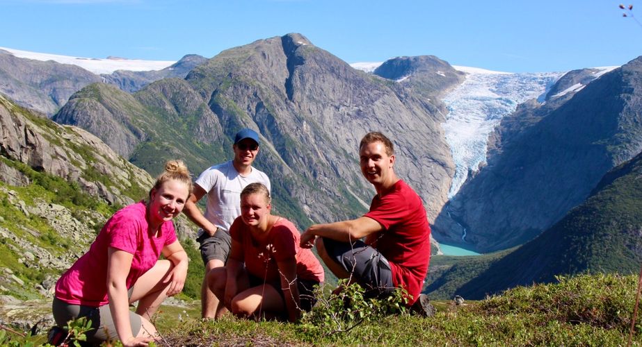 Hiken in Scandinavië groepsfoto